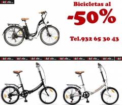 Bicicletas plegables y electricas