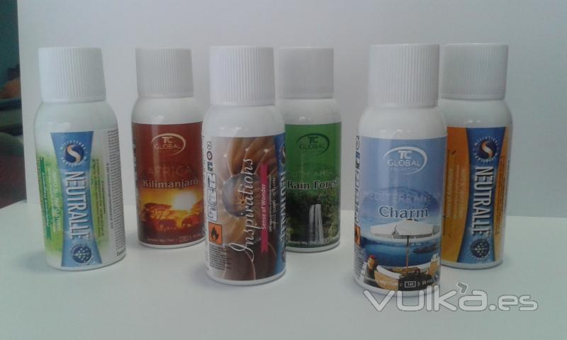 Variedad de perfumes para el Bacteriostático