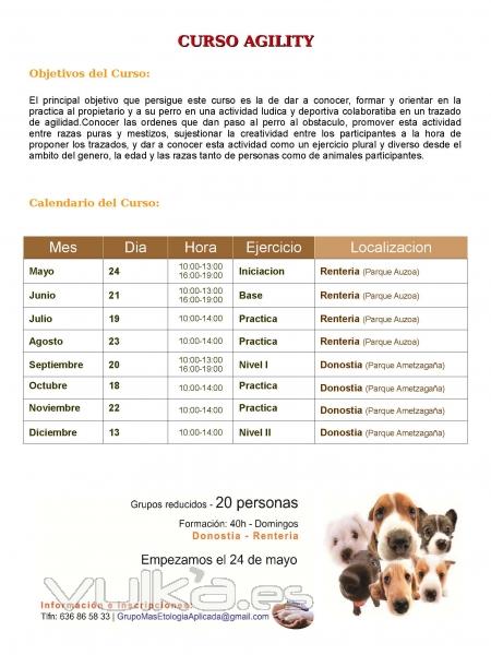 CURSO AGILITY 2015 SAN SEBASTIAN , GUIPUZCOA