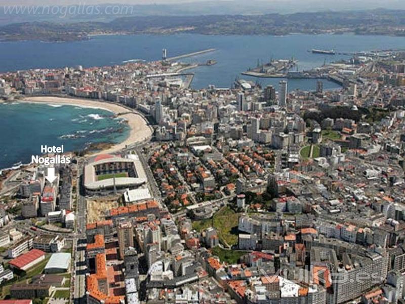 Nogallás*, Su Hotel en la ciudad de La Coruña, zona Riazor. Donde descansar es un placer.