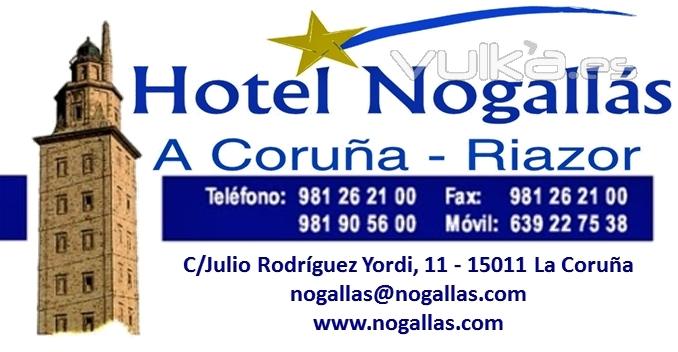 Nogallás*, Su Hotel en la ciudad de La Coruña, zona Riazor. Donde descansar es un placer.