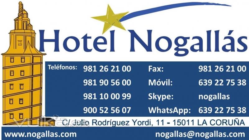 Nogallás*, Su Hotel en la ciudad de La Coruña, zona Riazor. Donde descansar es un placer.