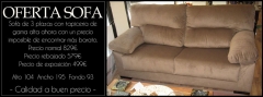 Sofa de 3 plazas, comodo y de calidad, a precio de fabrica en nuestra tienda en el centro de madrid
