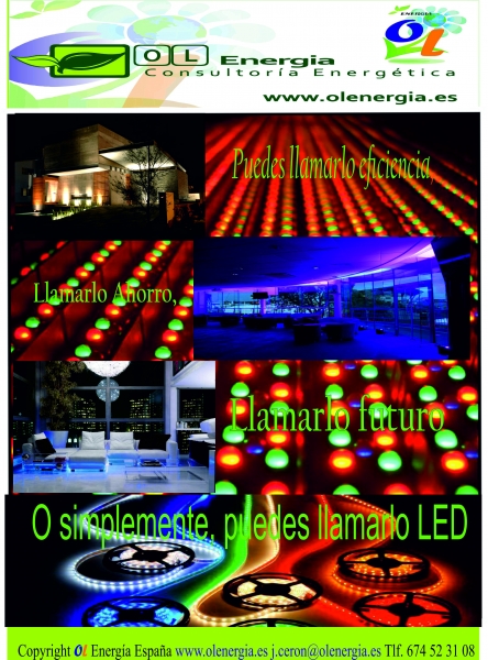 ahorra usando LEDs