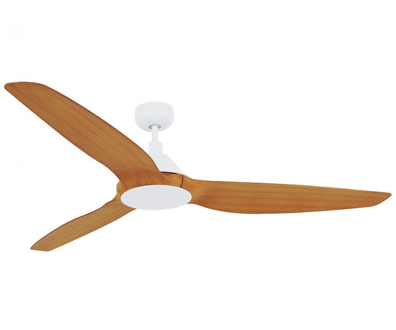 CASA BRUNO A-Type DC-ventilador de techo Ø 154 cm, blanco/teka