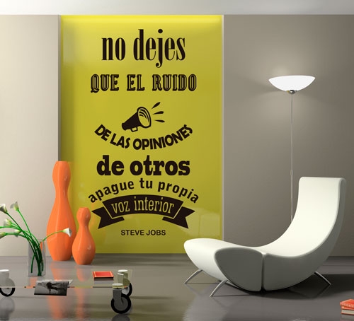 Vinilo decorativo de frases celebres