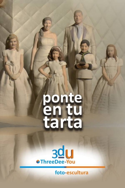 Ponte En Tu Tarta - Figuras 3d para tartas de boda, comunión y cumpleaños - Foto-Escultura 3d-u