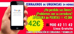 Apertura puertas 42eur