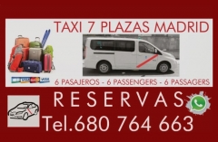 Taxi 7 plazas madrid