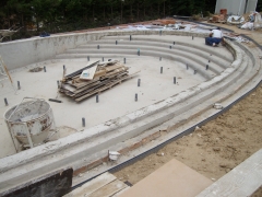 Proyecto y construccion de piscina de obra en somosaguas (madrid)