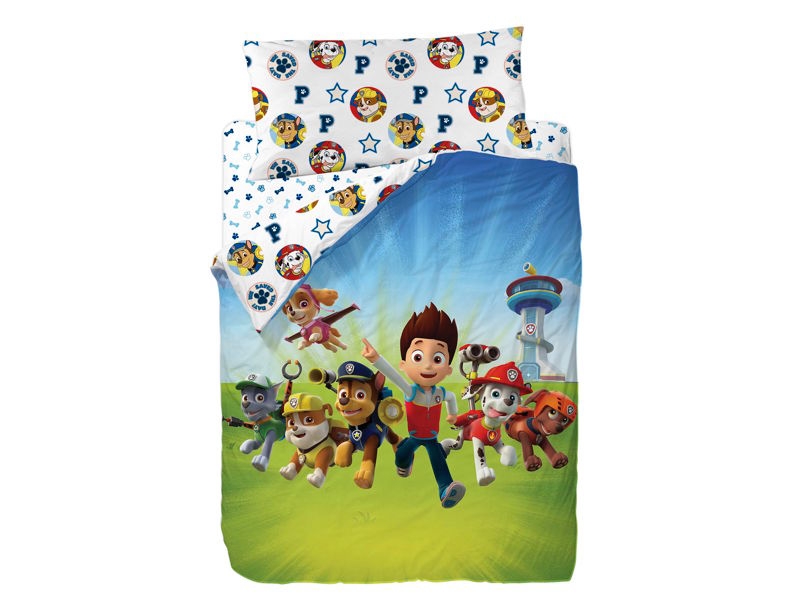 Funda nórdica infantil reversible Paw Patrol Team. Gamanatura.