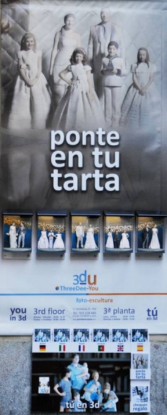 Figuras personalizadas para tarta de boda y comunión - ThreeDee-You Foto-Escultura 3d-u