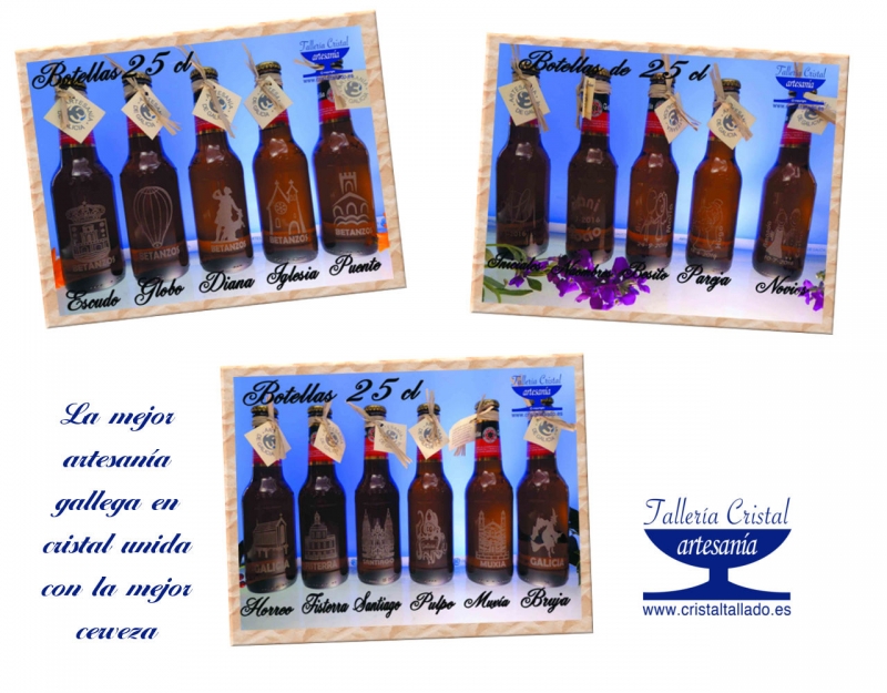 botellas de cervezas grabadas para bodas