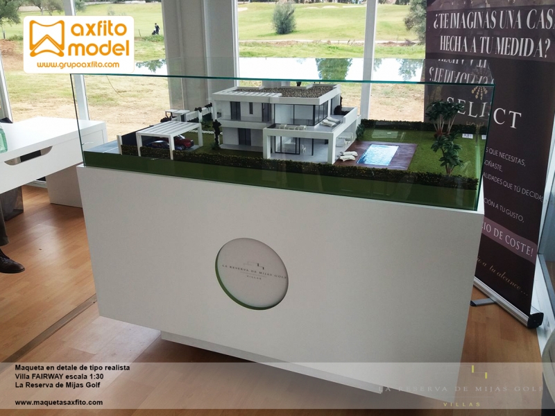 Maqueta villa fairway maquetas en Marbella Grupo Axfito