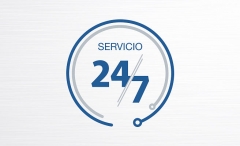 Logotipo para el servicio 24/7 de manusa