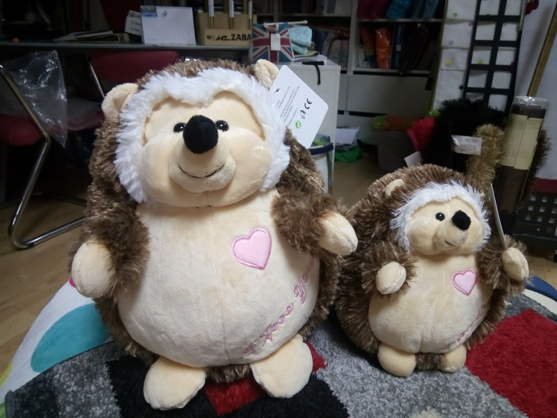 NUEVO peluche erizo mamá e hijo CALDACHE