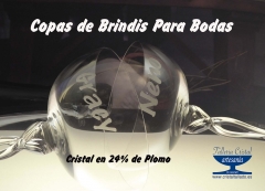 Copas de brindis para bodas