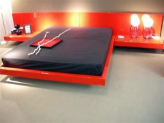 Dormitorio rojo lacado publicado en la seccion outlet de mueblesdevalenciacom
