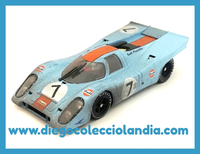 Porsche 917 Gulf para Scalextric de Slotwings. Coches Gulf Scalextric. Tienda Slot Madrid