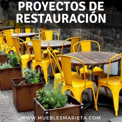 Proyectos de restauracion, sillas y mesas