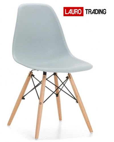 Silla PARIS-PP-GR, madera, polipropileno gris