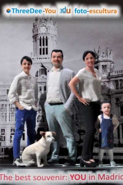 Tú en Madrid - Souvenirs personalizados - ThreeDee-You Foto-Escultura 3d-u