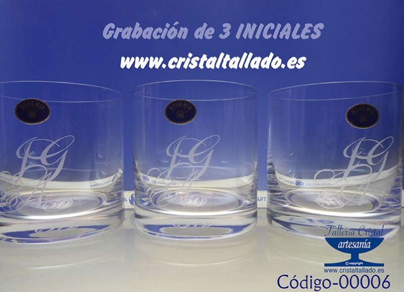 grabar iniciales en cristal