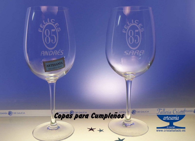 grabar copas vino coruña