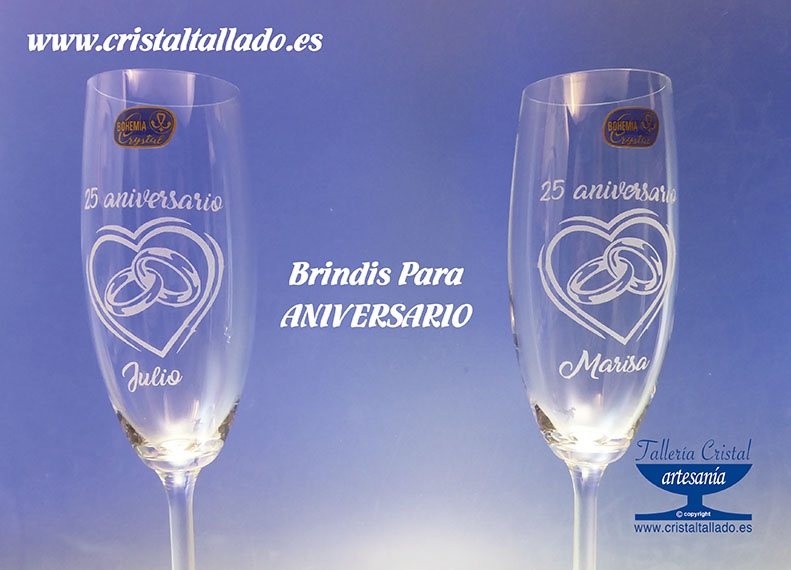 regalos de cristal aniversarios de bodas