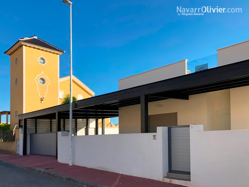 Pergola de madera para vivienda en Mazarrón , Murcia