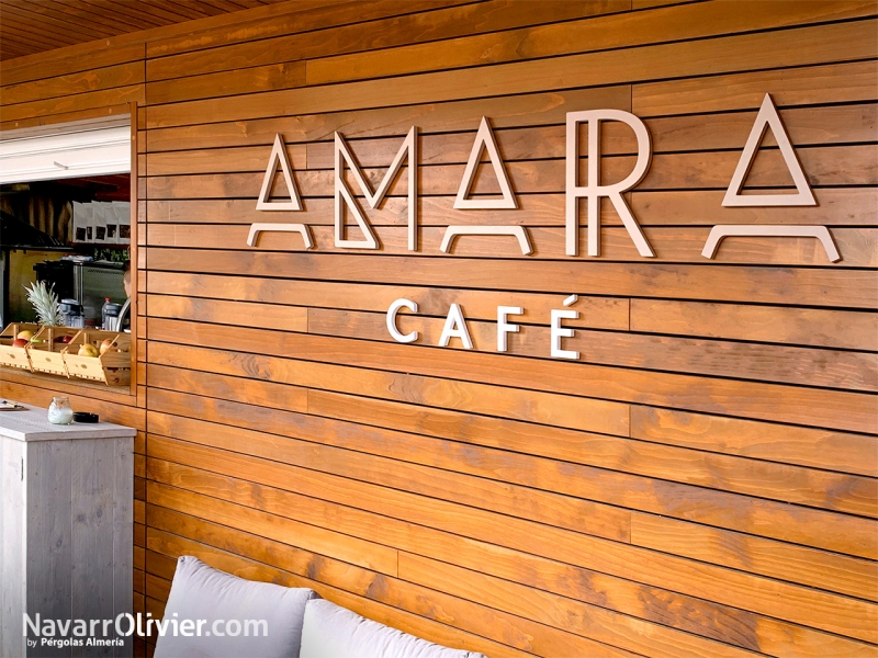 Arquitectura modular para hostelería, Amara Café, Málaga