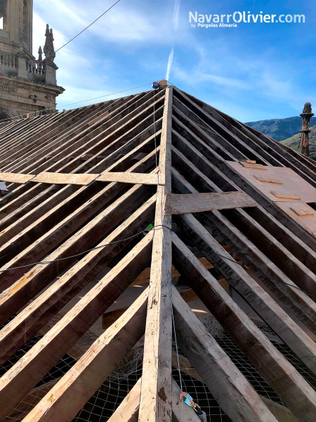 Rehabilitacion del patrimonio. Cubierta de madera catedral de Jaén. NavarrOlivier