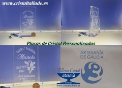 Placas de cristal personalizadas