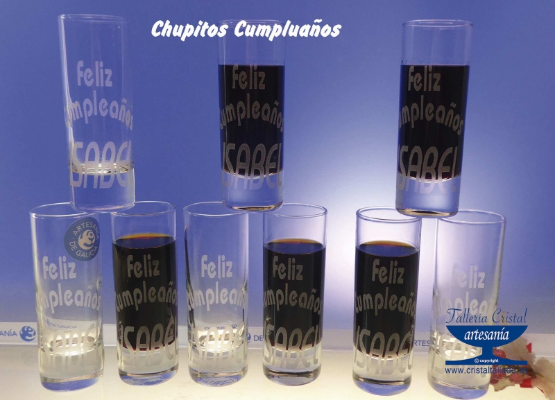 chupitos cumpleaños grabados coruña