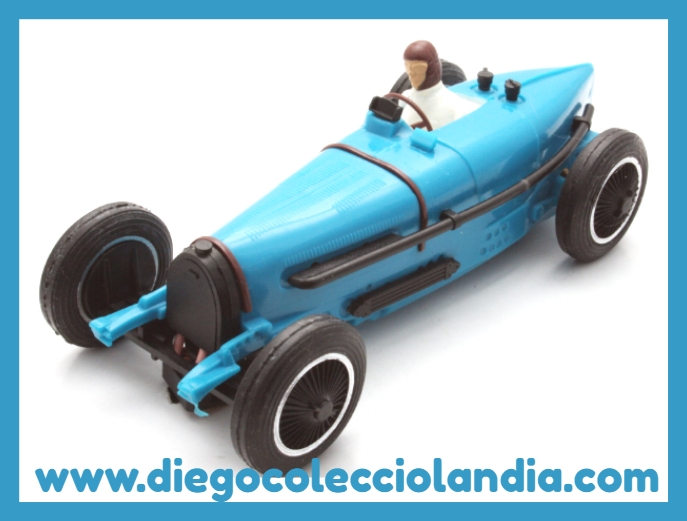 Bugatti de Pink Kar para Scalextric. www.diegocolecciolandia.com .Prueba de inyección Pink Kar