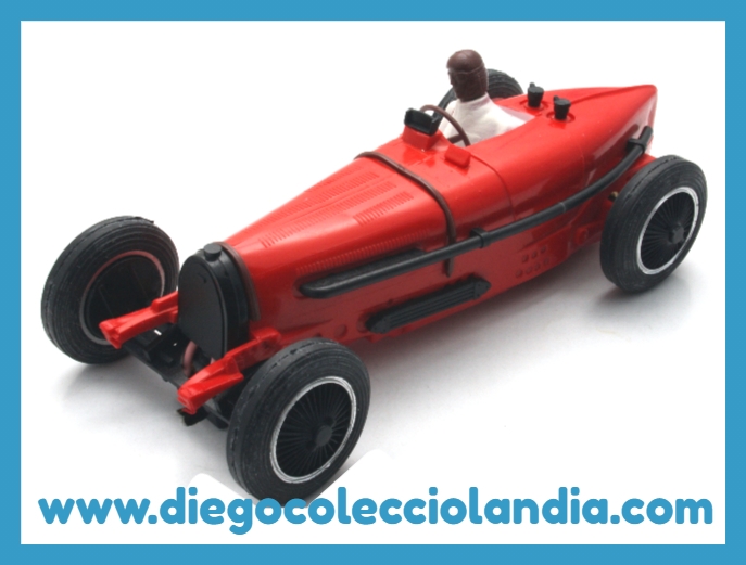 Bugatti de Pink Kar para Scalextric. www.diegocolecciolandia.com .Prueba de inyección Pink Kar