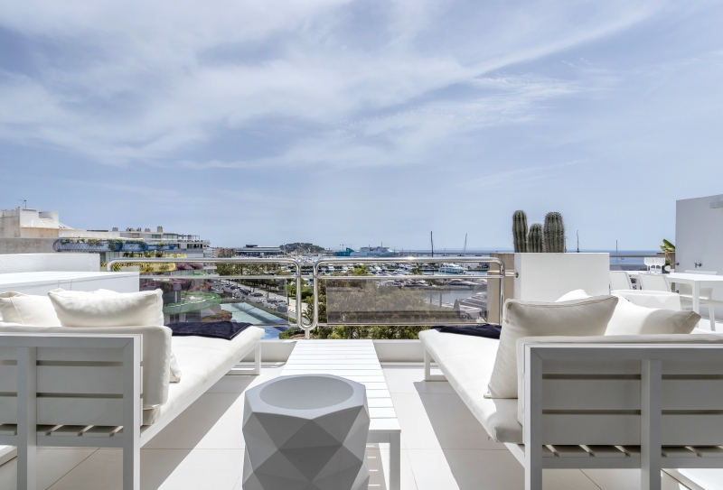 Terraza - Apartamento en el centro de Ibiza - Engel & Völkers Ibiza - Inmobiliaria en Ibiza