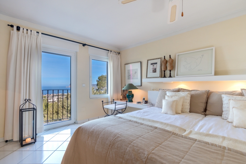 Dormitorio - Casa en San Agustín, San José, Ibiza - Engel & Völkers Ibiza - Inmobiliaria en Ibiza