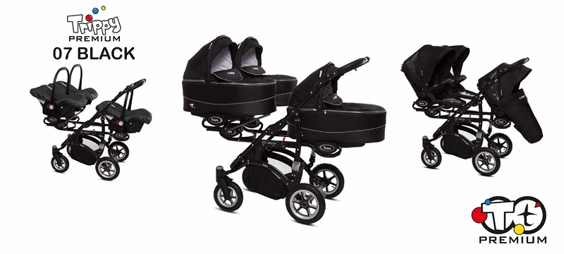 Carro de bebé para trillizos y gemelos trippy babyactive