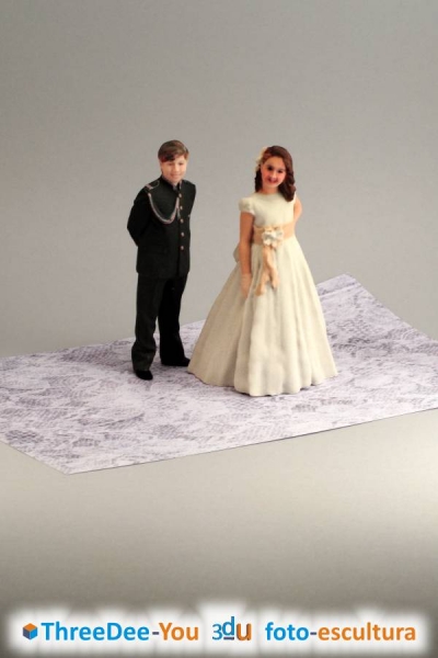 Ponte En Tu Tarta - Figuras 3d para tartas de boda y comunión - ThreeDee-You Foto-Escultura 3d-u