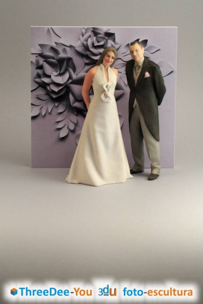 Ponte En Tu Tarta - Figuras 3d de novios para tartas de boda - ThreeDee-You Foto-Escultura 3d-u