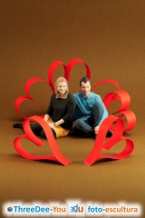San valentin - los dos en 3d - regalo personalizado - threedee-you foto-escultura 3d-u
