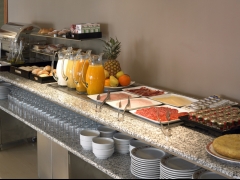 Buffet de desayuno del hotel