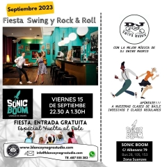 Vuelta al cole sesion sonic swing fiesta swing y rock & roll entrada gratuita