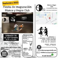 Fiesta de inaguracion de blanco y negro club intensivos de baile + social