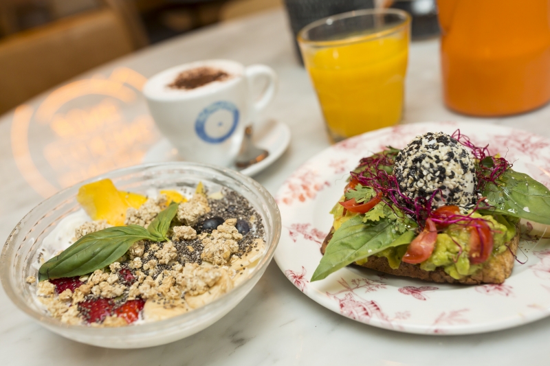 Comida saludable en Gracia