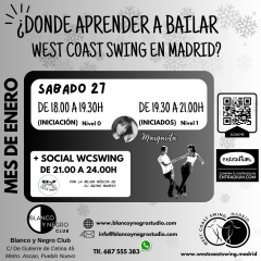 Swing madrid night sabados especial west coast swing en blanco y negro club