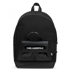 KARL LARGERFELD KIDS Mochila de tela recubierta