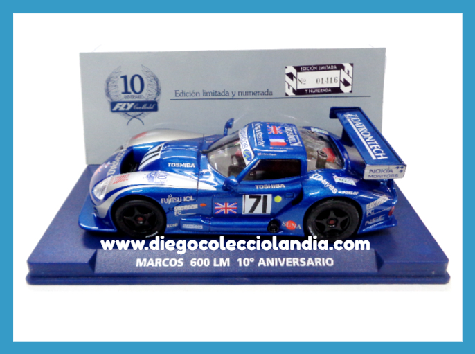 Fly Car Model para Scalextric. Diego Colecciolandia. Tienda Scalextric Madrid . Coches Fly Car Model