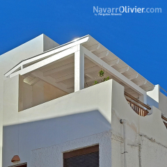 Pergola de madera para atico en Cabo de Gata